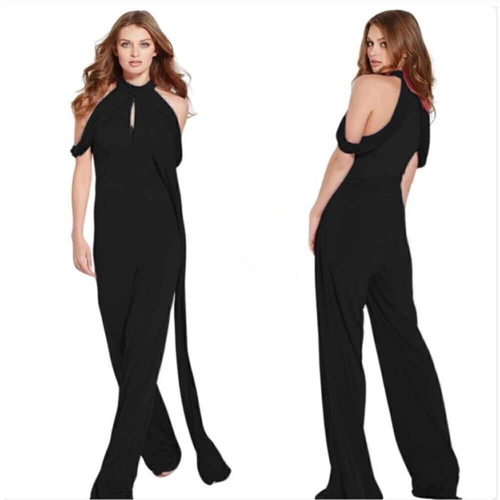 Jovani 51785 Bodice Jumpsuit Black Size 0
